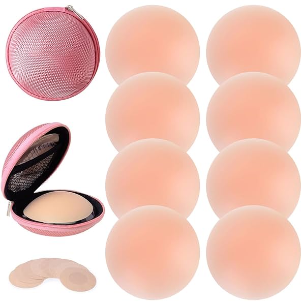 Image of Dimore Pasties For Women Nipple Covers Reusable Adhesive Silicone Covers