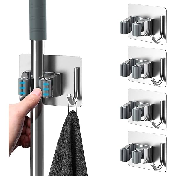 Image of Dimore Wall Mounted Heavy Duty Stainless Steel Storage Rack 