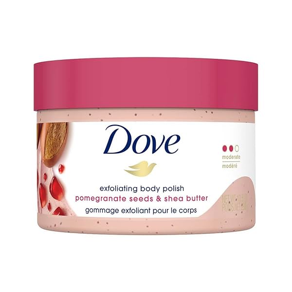 Image of Dove Body Polish Exfoliating Scrub, Moisturizing Shea Butter and Pomegranate Seeds