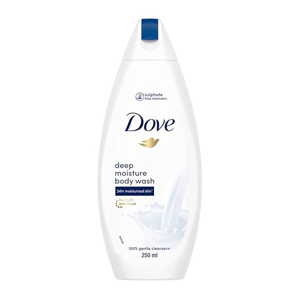 Image of Dove Deeply Nourishing Body Wash, With Moisturisers For Softer, Smoother Skin, 250 ml