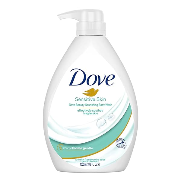 Image of Dove Nourishing Body Wash for Sensitive Skin, 24Hrs Moisture Lock, 1L