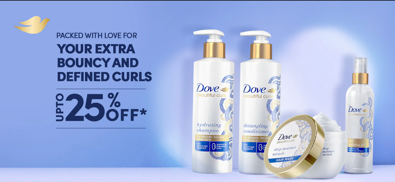 Image of Dove Offer: Get up to 25% Off on Dove Beautiful Curls