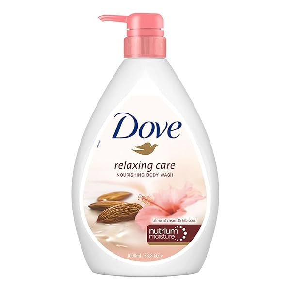 Image of Dove Relaxing Almond Cream Body Wash, 1L