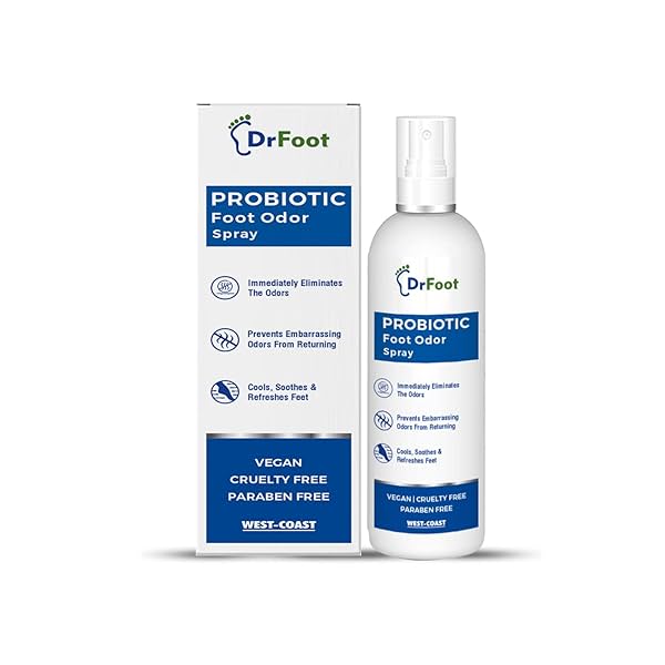 Image of Dr Foot Probiotic Foot Unisex Odor Spray Helps 