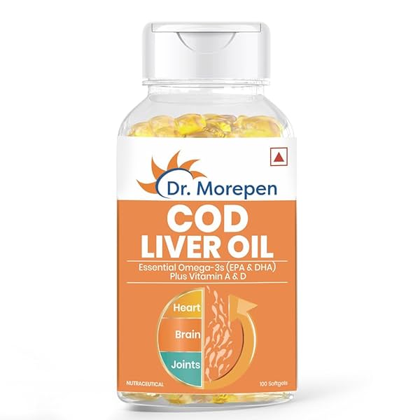 Image of Dr. Morepen COD Liver Oil Capsules 100 Softgels