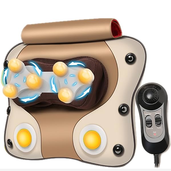 Image of Dr Physio USA 3D Cushion Massager with Heat & Speed Control