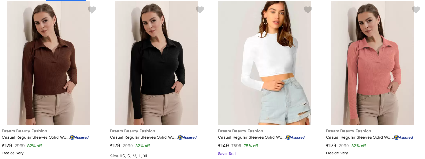 Image of Dream Beauty Fashion Casual Regular Sleeves Starting @₹179