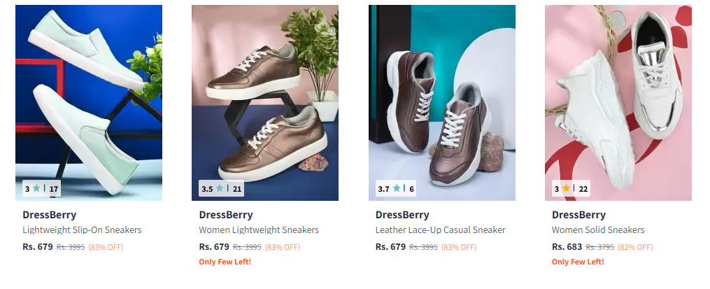 Image of DressBerry Women Sneakers Starting At @₹495