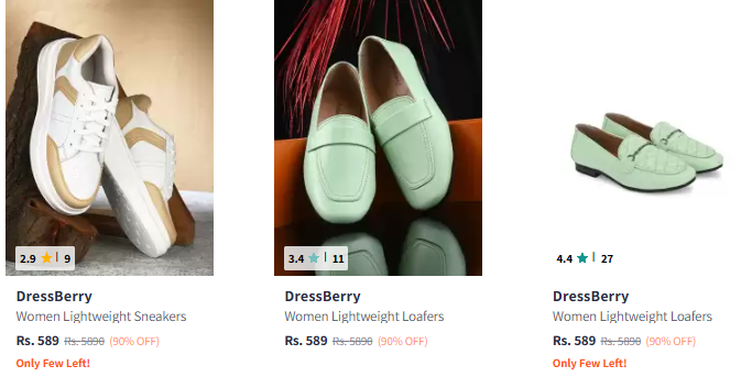 Image of Dressberry Casual Shoes for Women Flat 90 % Discount 