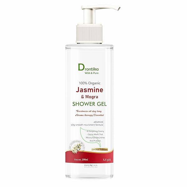 Image of Drontika Wild & Pure Body Wash Fragrant Skin Black jasmine Scent & Juniper Oil Pump Bottle