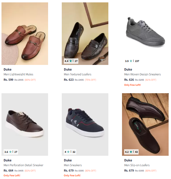 Image of Duke Brand Men's Casual Shoes @ Up to 80% Discount