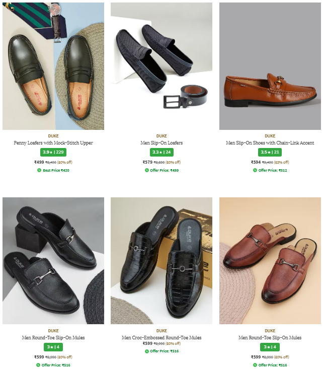 Image of Duke Brand Men's Loafers @ Up to 80% Discount