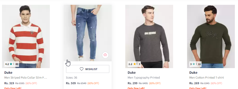 Image of Duke Clothings & Apparels Start From ₹319