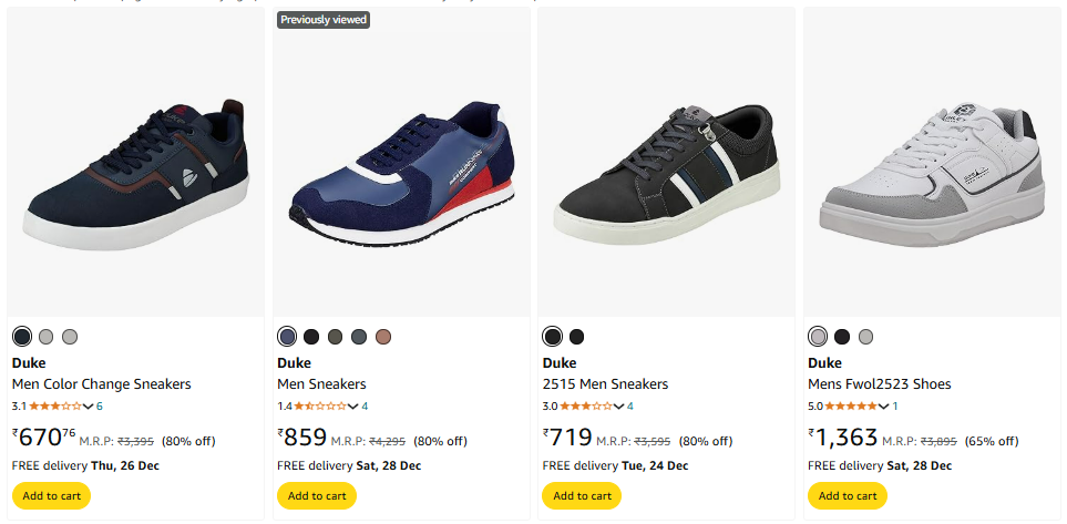 Image of Duke Men Sneakers up to 80% Discount