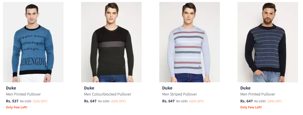 Image of Duke Men Sweaters Collections up to 55% Discount