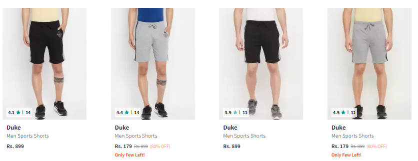 Image of Duke Shorts Start From ₹179