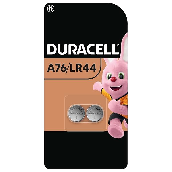 Image of Duracell LR44 Alkaline Button Battery (Pack of 2)