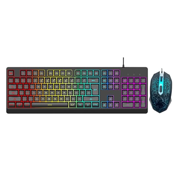 Image of Dyazo Wired Gaming Keyboard & Mouse Combo Static RGB Static Light (only 2 Modes on & Off) for Windows Compatible for PC,