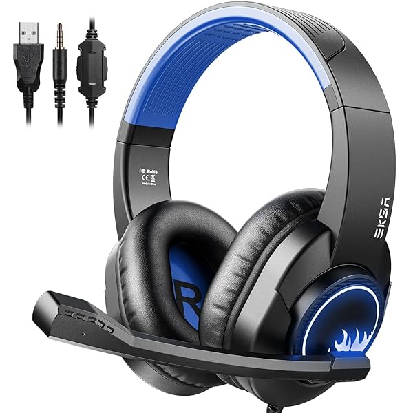 Image of EKSA T8 Ps4 Gaming Wired Over Ear Headphones