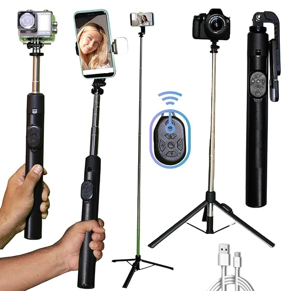 Image of EL SMO Long Selfie Stick with Tripod Stand