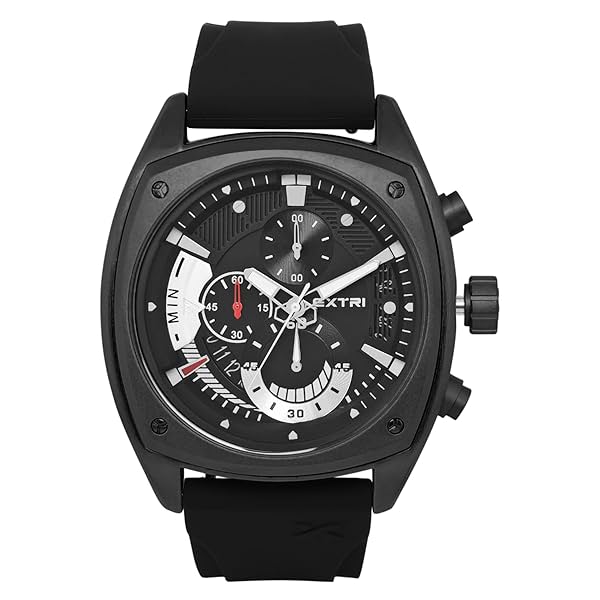 Image of EXTRI Analog Black Dial Men's Watch-X6056-E