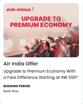 Image of EaseMyTriip Air India Offer : Upgrade to Air India premium economy from ₹599 