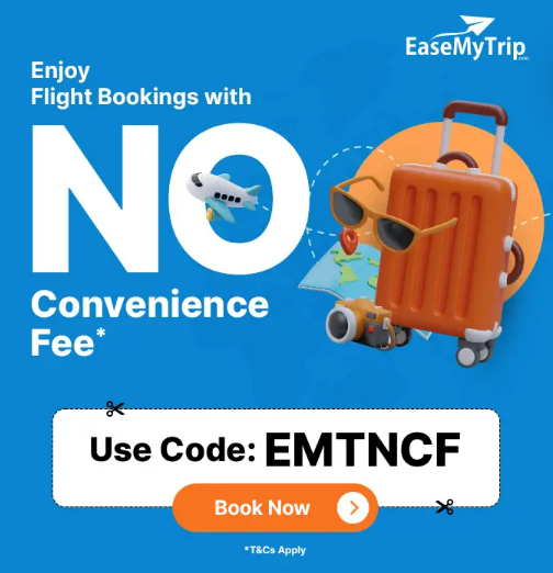 Image of EaseMyTrip Coupon: Travel your Destination with No Convenience Fee