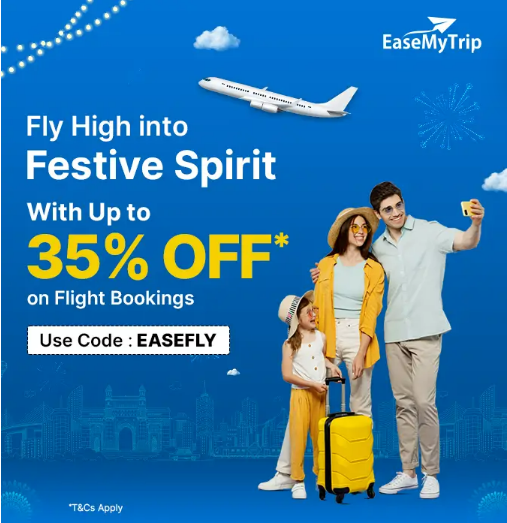 Image of EaseMyTrip Flight Coupon: Up to 35% Off on Booking Flight Tickets