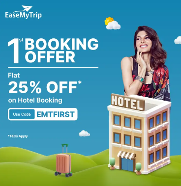 Image of EaseMyTrip New User Coupon: Up to 25% off on First Hotel Booking