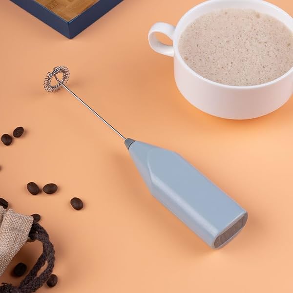 Image of Electric Handheld Milk Frother with Stand