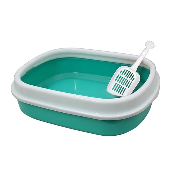 Image of Emily Pets Cat Litter Tray Box with Free Scooper for Cat