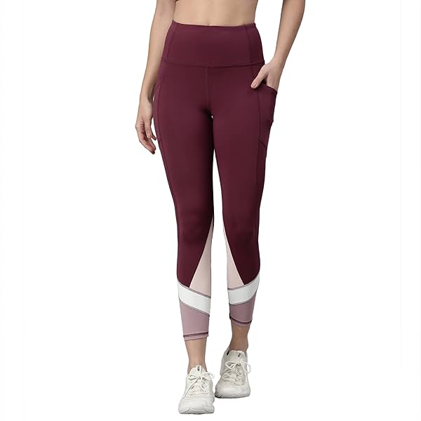 Image of Enamor E158 Quick Dry 4 Way Fit Skinny Fit Sports Leggings 