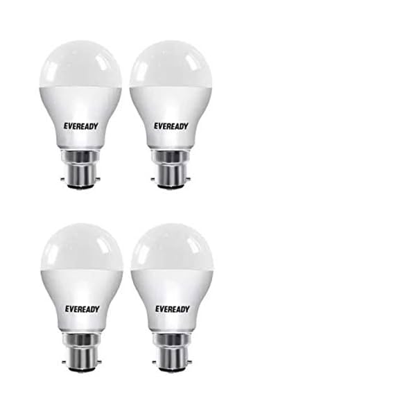 Image of Eveready 10 W Round B22 LED Bulb (White, Pack of 4)