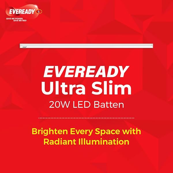 Image of Eveready 20W LED Batten | White, Cool Day Light