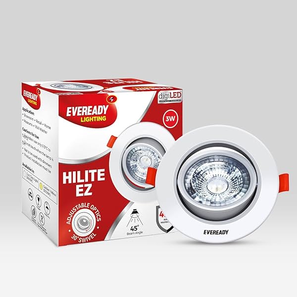 Image of Eveready 3W LED Adjustable Recessed Spot Light 