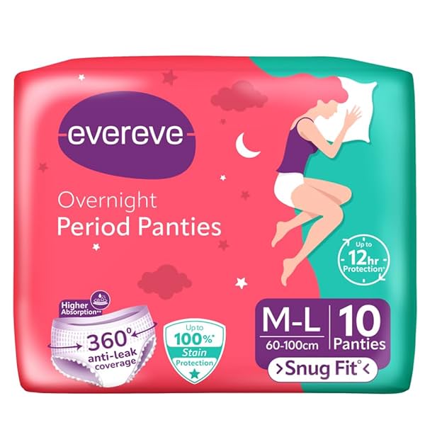 Image of Evereve Ultra Absorbent Disposable Period Panties, M-L, 10's