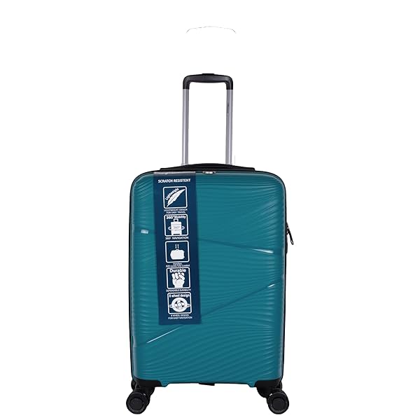 Image of F Gear Joy PP008 28\' Blue Check-in Suitcase (4039)