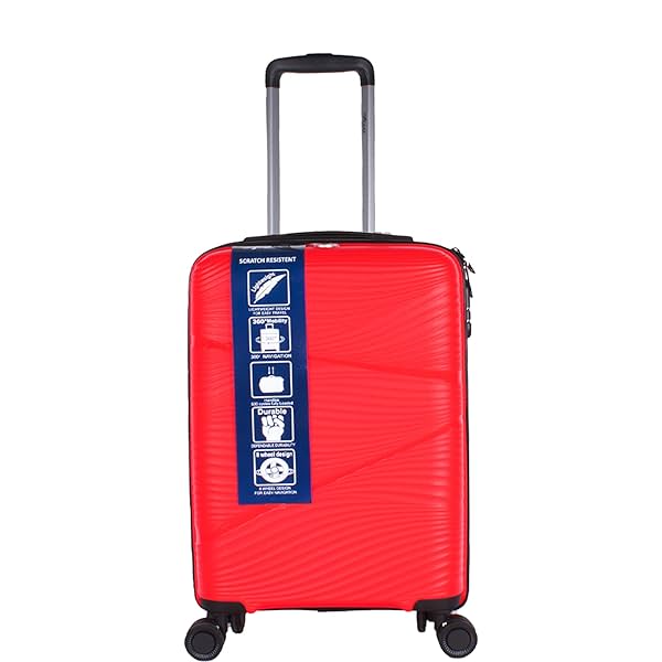 Image of F Gear Joy PP008 28\' Red Check-in Suitcase (4036)