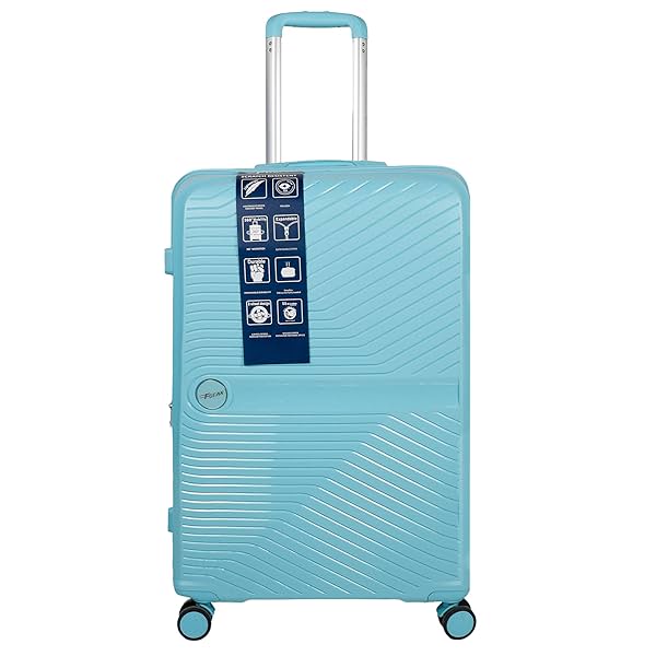 Image of F Gear STV PP02 Turtle Blue 24 Check-in Suitcase