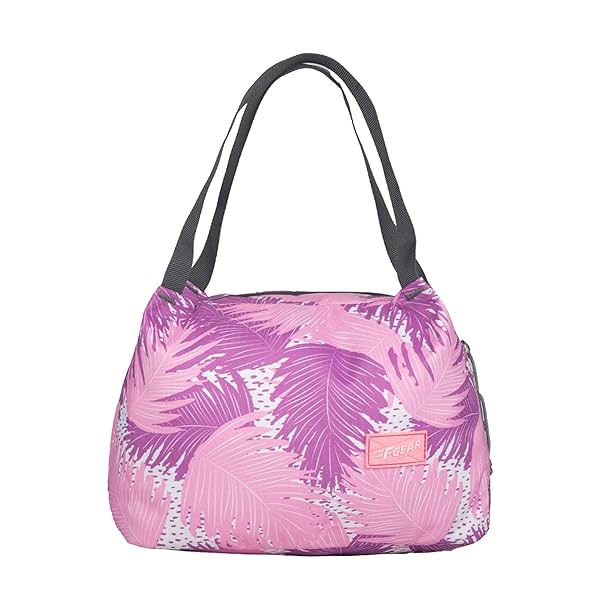 Image of F Gear Tidbit Ferns Pink Purple 5.7L Lunch Bag 