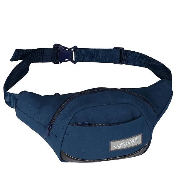 Image of F Gear Touche Navy Canvas 4L Waist Bag