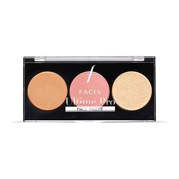 Image of FACES CANADA Ultime Pro Face Palette - Fresh 01, 12g, Bronzer + Highlighter + Blush