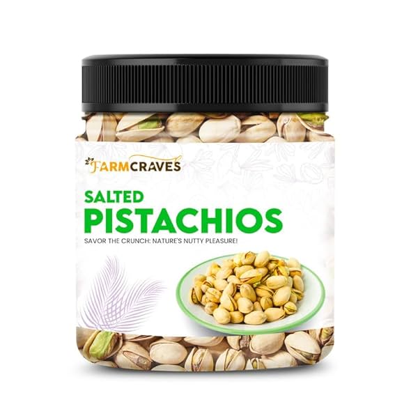 Image of FARMCRAVES Premium Roasted Salted Pistachios |250 x 2 packs