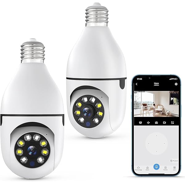 Image of FAVONE PTZ Wireless WiFi E27 Bulb Holder Security Camera 