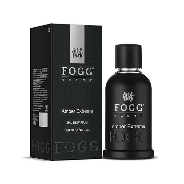 Image of FOGG Men Spray Scent Amber Extreme Perfume, Long-Lasting, Fresh, Eau De Parfum, 100 Ml