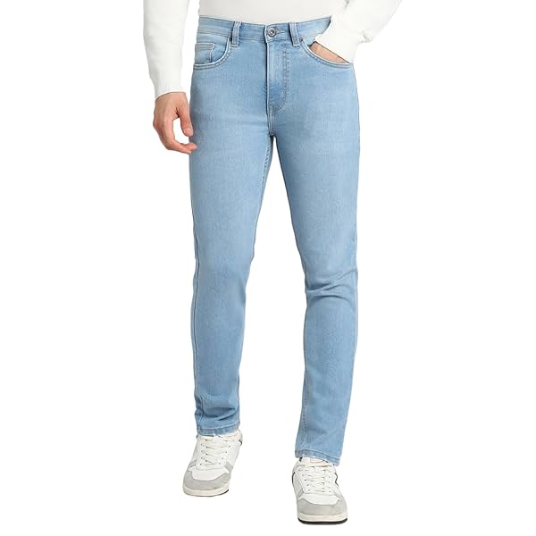 Image of FOREVER 21 Men Solid Slim Fit Jean