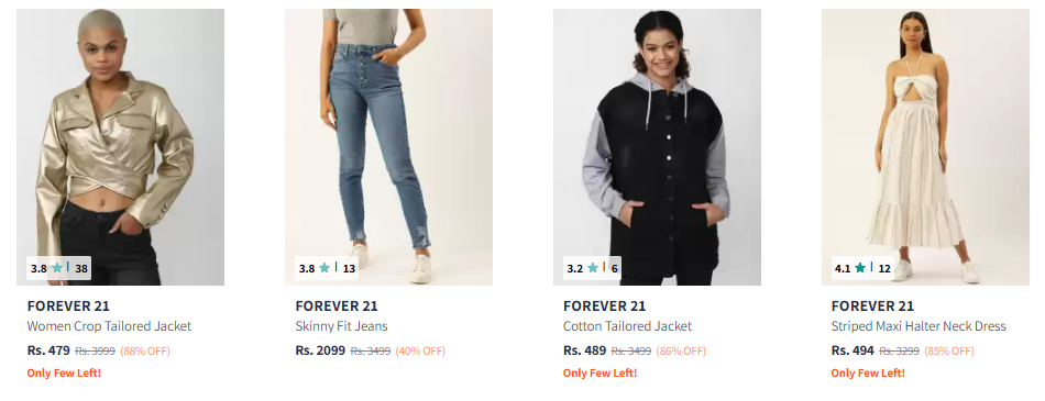 Image of FOREVER 21 Women Fashion Jacket Starting @ ₹479