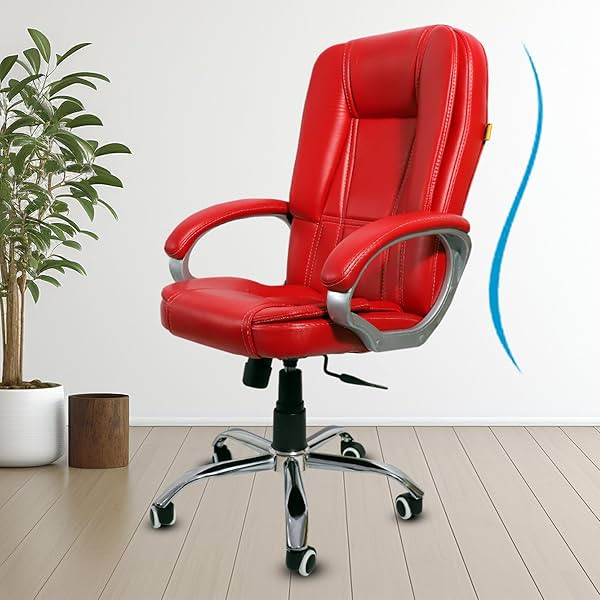 Image of FUGO® Ergonomic High Back Office Chair (Red)