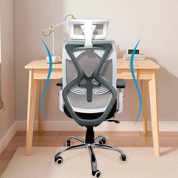 Image of FUGO Nice Goods Ergonomic High Back Office Chair, Revolving Chair