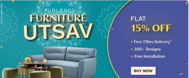 Image of FURLENCO Furniture UTSAV : Flat 15% off on Furniture 